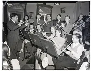 Classroom Prints: New Yorker Conducting California Orchestra