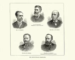 Famous Politicians Gallery: Newfoundland delegates, 1891, Sir William Whiteway Premier of Newfoundland