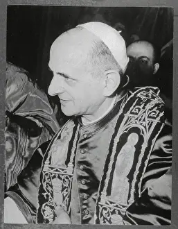 Newly Elected Pope Paul VI at Vatican