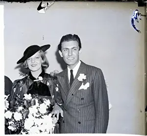 Couples Prints: Newlyweds Eddie Duchin and Marjorie Oelrichs Posing