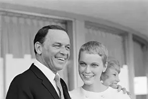 Newlyweds Frank Sinatra and Mia Farrow