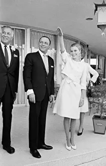 Sands Hotel Prints: Newlyweds Frank Sinatra and Mia Farrow