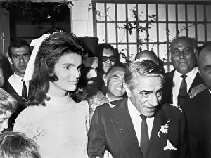 Newlyweds Jacqueline and Aristotle Onassis