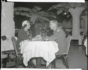 Mount Vernon Prints: Newlyweds Mr and Mrs Brockway Holding Hands in Night Club