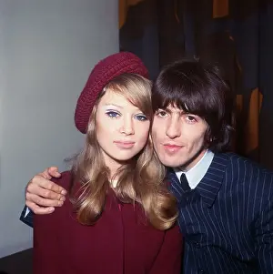 Newlyweds Prints: Newlyweds Patti Boyd and George Harrison