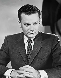 Newscaster David Brinkley