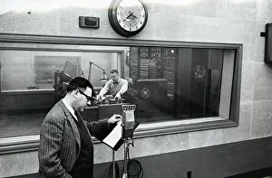 Newsman Broadcasting At Wqxr