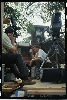 Glassboro Prints: Newsmen Sitting By Their Equipment