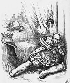 Newspaper Illustration of William Marcy Tweed Portraying Richard III by Thomas Nast
