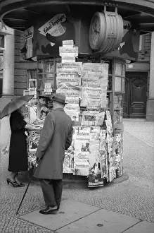Collection Of Objects Prints: Newspaper Kiosk