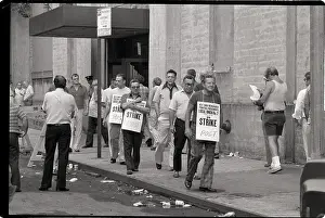 Printer Prints: Newspaper Printers Picket New York Post