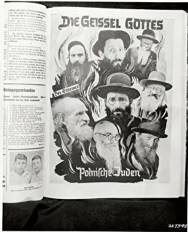 Newspaper Showing Jews in Flames