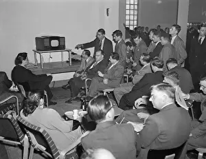 Newspapermen Watching World Series