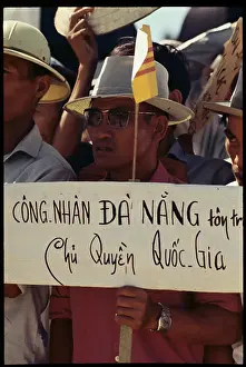 Nguyen Cao Ky Smoking a Cigarette