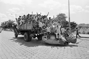 Cross Dresser Prints: Nicaraguans On Truck Drag Statue