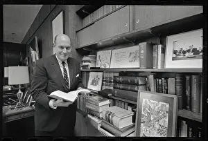 Nicholas De B Prints: Nicholas Katzenbach Flipping Through a Book