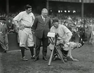 Nick Altrock, Babe Ruth, Manager McGraw and Al Schacht