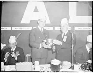 Henry R Prints: Nick Roberts Presenting to Henry Luce