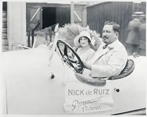 Nick De Ruiz Riding in Automobile