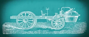 Images Dated 4th June 2018: Nicolas Joseph Cugnot's steam powered car blueprint