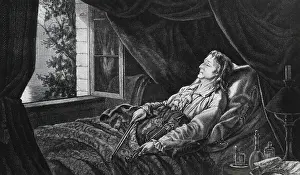 Nicolo Paganini Lying in Bed
