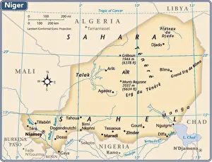 Niger country map