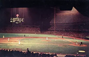 Arc0013383 Prints: Night Game At Dodger Stadium