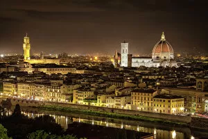 Images Dated 12th May 2017: Night Panorama of Florence
