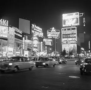 Night Scene In Times Square