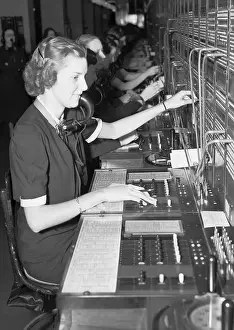 Switchboard Prints: Night Time Telephone Operator