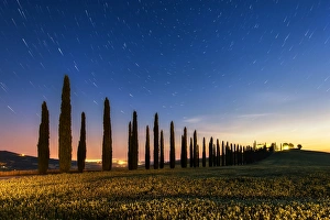 Images Dated 11th June 2014: Night in Tuscan fields