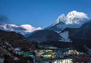 Images Dated 9th March 2016: A night view of Ama Dablam peak in Nepal
