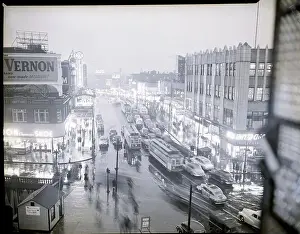 Department Prints: Night View Of Fordham Road In The Bronx