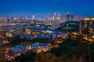 2010 Prints: night view of Kowloon from Lung Cheung road