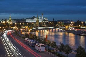 Images Dated 2nd September 2015: Night view of Moscow, Russia