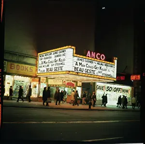 Night View of a Movie Theater