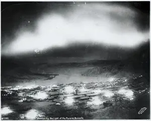 Yukon Prints: Nighttime Aerial View of Klondike in the Yukon Territory
