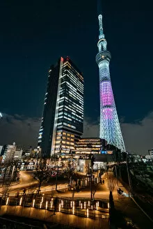 Japan, Land Of The Rising Sun Gallery: Nightview of Tokyo SkyTree in Japan