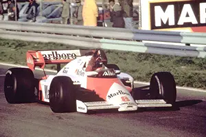 Prints of Austrian racing driver Niki Lauda at the Formula I Grand Prix in Estoril (Portugal). 21 October 1984. (Photo by brandstaetter images/Votava via Getty Images) Legends of the Track: Niki Lauda 1984
