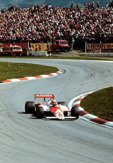 Prints of Niki Lauda at the formula I Grand Prix in Zeltweg. 14th August 1983. (Photo by brandstaetter images/Votava via Getty Images) Legends of the Track: Niki Lauda at the formula I Grand Prix in Zeltweg