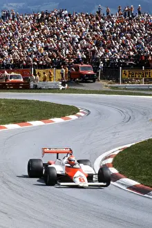 Prints of Niki Lauda at the formula I Grand Prix in Zeltweg. 14th August 1983. Photograph(Photo by brandstaetter images/Votava via Getty Images) Legends of the Track: Niki Lauda at Zeltweg 1983