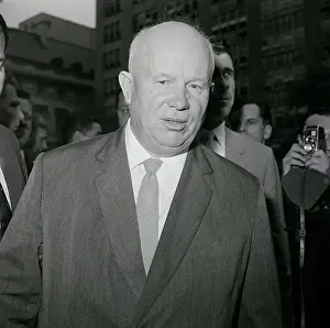 Nikita Khrushchev Arrives At the U.N