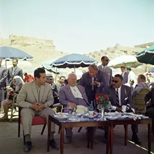 Nikita Khrushchev, Gamel Abdel Nasser, and Ben Bella