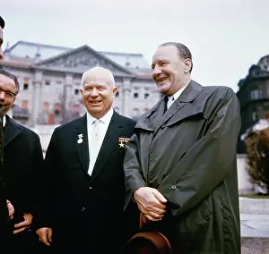 Budapest Prints: Nikita Khrushchev and Janos Kadar Outside