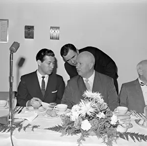 Luncheon Prints: Nikita Khrushchev Listens to Andrei Gromyko