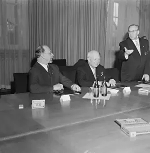 Nikita Khrushchev Meeting with East German Officials