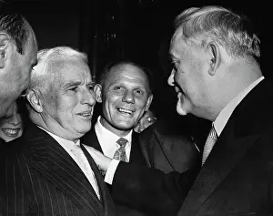Nikolai Bulanin Speaking with Charlie Chaplin