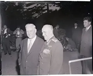 Nikolai Bulganin with Georgi Zhukov