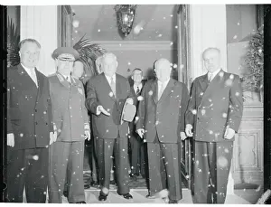 Nikolai Bulganin Posing with Colleagues