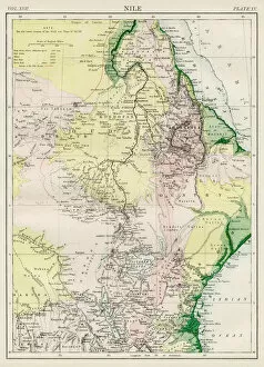Amazing Deserts Gallery: Nile map 1884